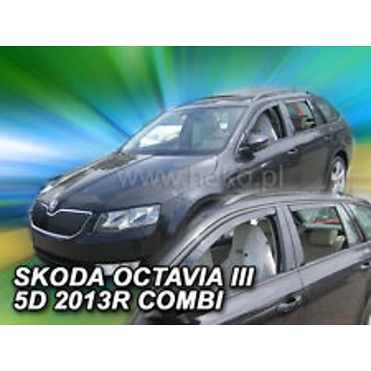 Octavia III 5D Combi 2013-up on Brand New Heko 4 Piece Wind Deflectors 28340