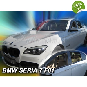 BMW 7 Series F01 Yrs 08-on Brand New Heko 4 Piece Wind Deflectors 11154