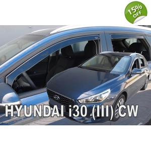 Hyundai I30 Yrs 2017 on Brand New Heko 4 Piece Wind Deflectors 17291