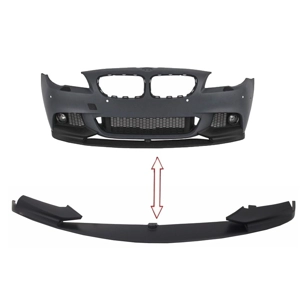 BMW 5 Series F10 F11 Yrs 10- M PERFORMANCE Front Bumper Lip Plastic