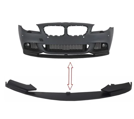 BMW 5 Series F10 F11 Yrs 10- M PERFORMANCE Front Bumper Lip Plastic