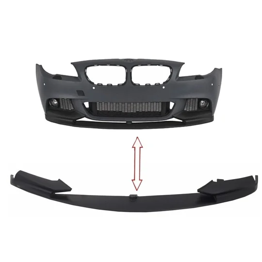 BMW 5 Series F10 F11 Yrs 10- M PERFORMANCE Front Bumper Lip Plastic