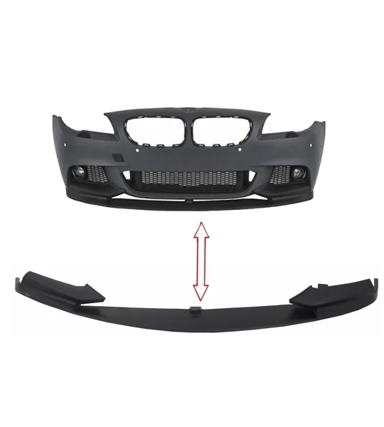 BMW 5 Series F10 F11 Yrs 10- M PERFORMANCE Front Bumper Lip Plastic