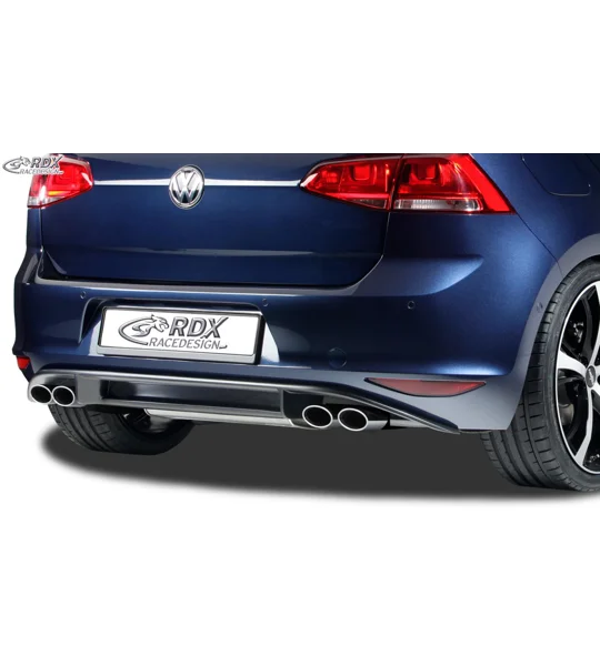 VW Golf Mk 7 VII Yrs 12-18 R20 Design Rear Bumper Diffuser Twin Exit Exhaust