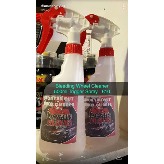 Iron Fall-out Wheeel Cleaner '' Bleeding Wheel Cleaner '' 500ML Trigger Spray