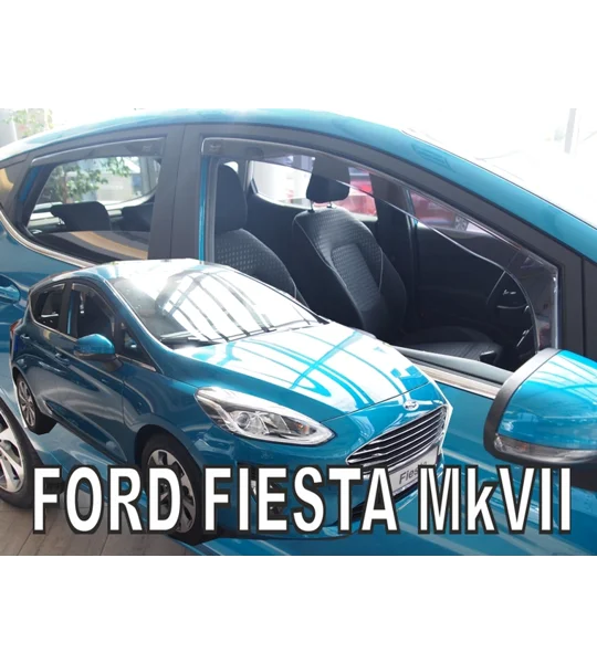 Ford Fiesta MK 7 5Drs Yrs 2017 on , Brand New Heko 4 Piece Wind Deflectors 15325