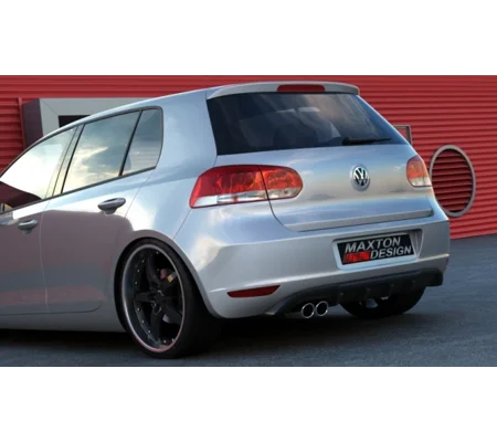 VW Golf MK6 VI 09-12 Rear Bumper Insert Twin Exit on Left Plastic 3DR & 5DR