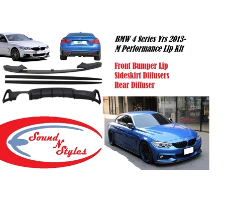 M Performance BMW F32 F33 F36 4 Series 2013- Coupe Cabrio Lip Kit Front Rear & Sides