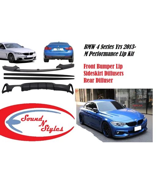M Performance BMW F32 F33 F36 4 Series 2013- Coupe Cabrio Lip Kit Front Rear & Sides