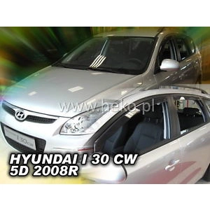 Hyundai I30 Estate CW Yrs 07-12 on Brand New Heko 4 Piece Wind Deflectors Heko 17256