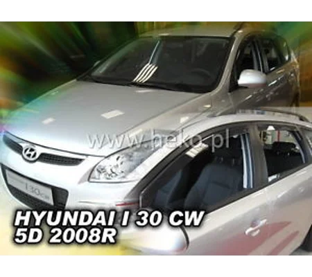 Hyundai I30 Estate CW Yrs 07-12 on Brand New Heko 4 Piece Wind Deflectors Heko 17256