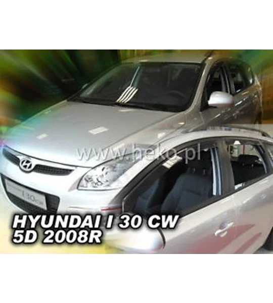 Hyundai I30 Estate CW Yrs 07-12 on Brand New Heko 4 Piece Wind Deflectors Heko 17256