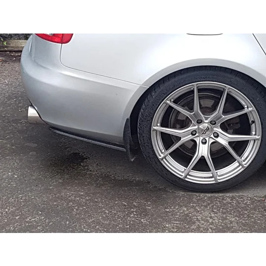 Gloss Black Rear Bumper Diffusers Spats Audi A4 B8 Saloon SE Yrs 08-12,