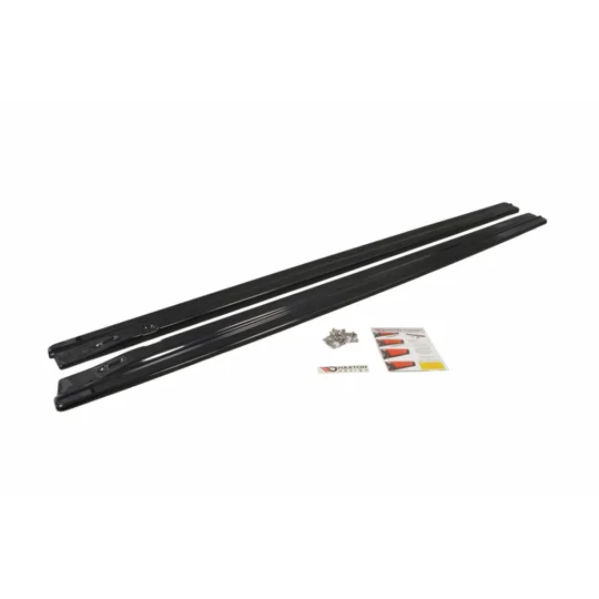 Audi A4 B8 Yrs 08-15 Gloss Black Side Skirt Diffusers Spats Splitter/Lips Maxton Design