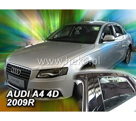 Audi A4 B8 Yrs 08 -15 Brand New Heko Brand New 4 Piece Wind Deflectors Visors 10233