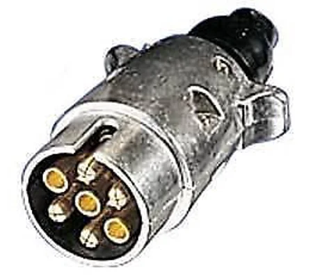 7 Pin METAL PLUG Towing Car Van Trailer Caravan 12V