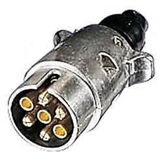 7 Pin METAL PLUG Towing Car Van Trailer Caravan 12V