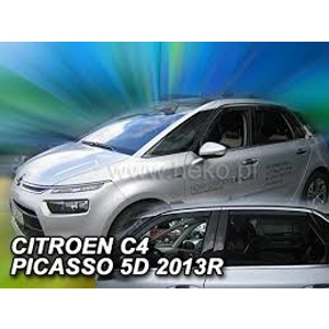 Citreon C4 Picasso Space Tourer Yrs 13- Brand New 4 Piece Heko Wind Deflectors Visors 12259