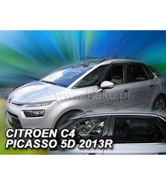Citreon C4 Picasso Space Tourer Yrs 13- Brand New 4 Piece Heko Wind Deflectors Visors 12259