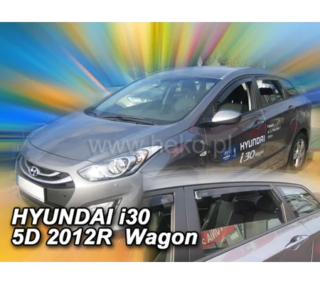 HYUNDAI I30 II 5d Wagon Yrs 12-17 Brand New 4 Piece Heko Wind Deflectors Visors 17275