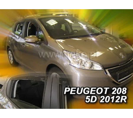 PEUGEOT 208 YRS 12- on 5DRS Brand New 4 Piece Heko Wind Deflectors Visors 26147