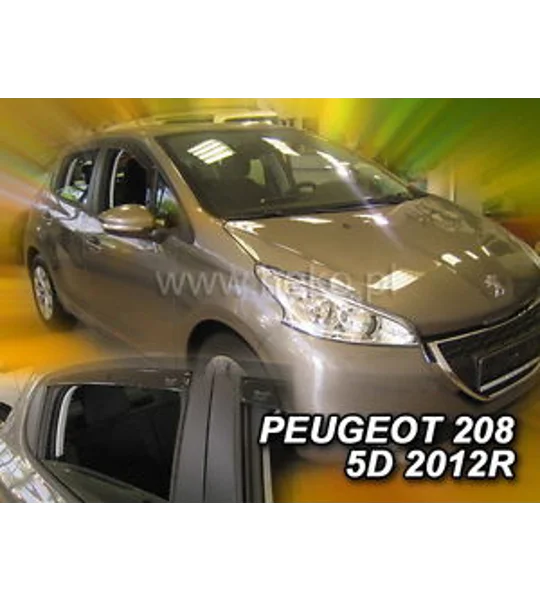 PEUGEOT 208 YRS 12- on 5DRS Brand New 4 Piece Heko Wind Deflectors Visors 26147