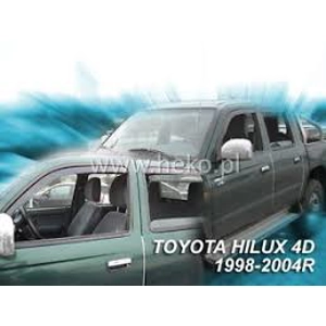 Toyota Hilux Yrs 98-05 Brand New Heko 4 Piece Wind Deflectors 29392