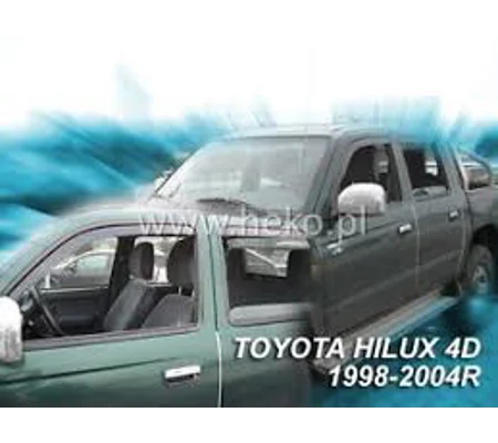 Toyota Hilux Yrs 98-05 Brand New Heko 4 Piece Wind Deflectors 29392