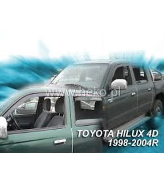 Toyota Hilux Yrs 98-05 Brand New Heko 4 Piece Wind Deflectors 29392