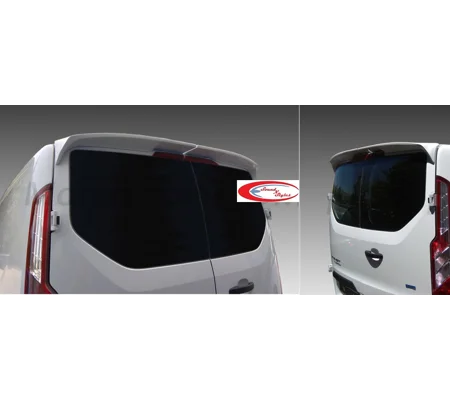 Ford Transit Custom Yrs 12-18, 2 Piece Roof Spoiler for Barn Split Rear Doors