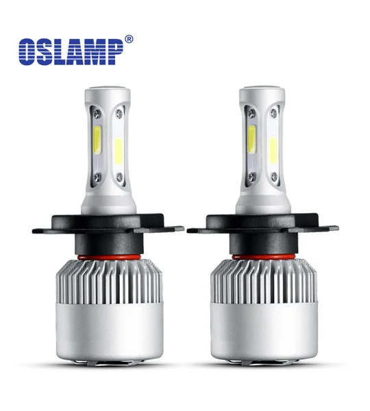 NEW HIGH POWER COB FAN COOLED LED HEADLIGHT BULBS H1 H3 H4 H11 HB4
