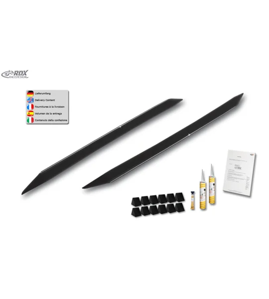 S Line Side Skirts Blades PLASTIC + Fitting KIt AUDI A4 B8 Yrs 08-15