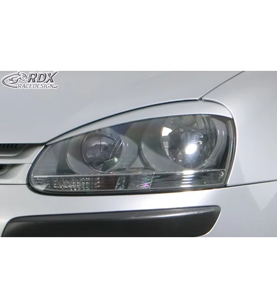 VW Golf MK 5 V Jetta V Yrs 05-10 Pair Eyebrows Eyelids ABS Plastic