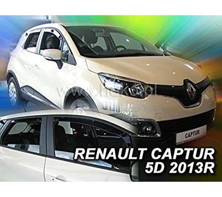 Renault Captur Yrs 2013 - on Brand New Heko 4 Piece Wind Deflectors Visors