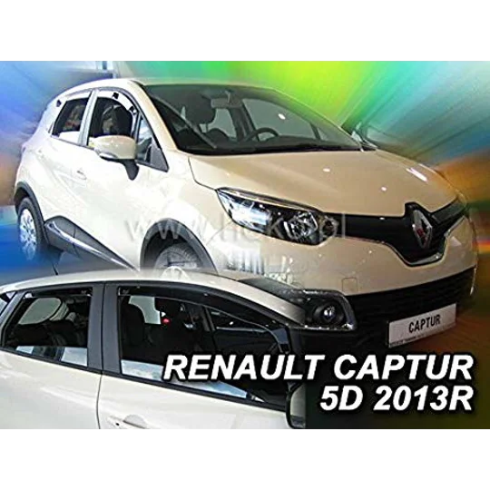 Renault Captur Yrs 2013 - on Brand New Heko 4 Piece Wind Deflectors Visors
