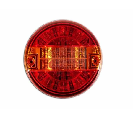 Round LED Hamburger Taillights Trailer Truck Stop Ind Tail