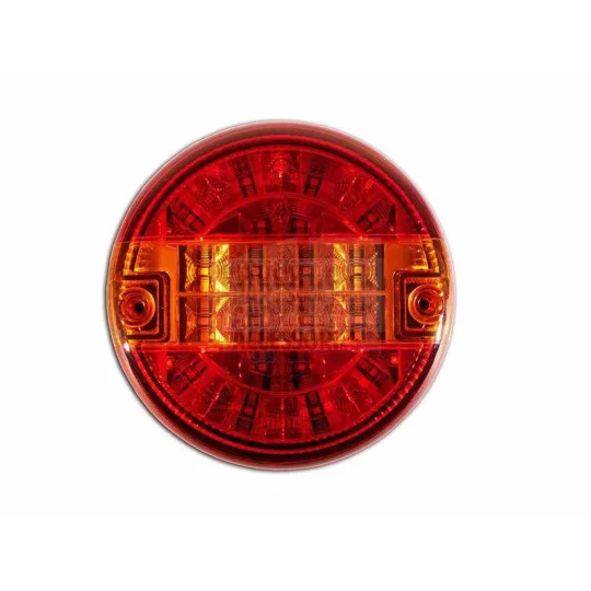 Round LED Hamburger Taillights Trailer Truck Stop Ind Tail COPY
