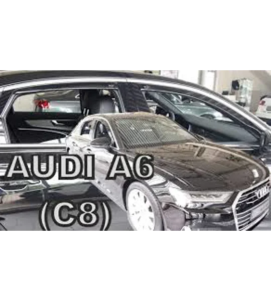 Audi A6 C8 Yrs 2018 Onwards Heko Brand New 4 Piece Wind Deflectors Visors