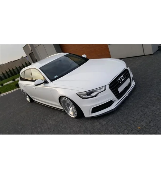 Audi A6 S Line C7 Yrs 11-15 MAXTON Front Bumper Lip Spoiler Splitter