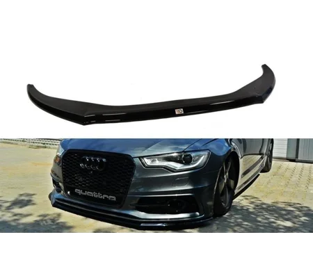 Audi A6 S Line C7 Yrs 11-15 MAXTON Front Bumper Lip Spoiler Splitter