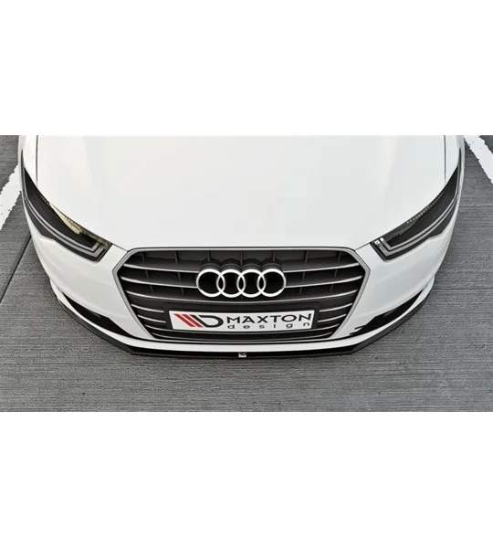 Audi A6 ULTRA C7 Yrs 11-on MAXTON Front Bumper Lip Spoiler Splitter