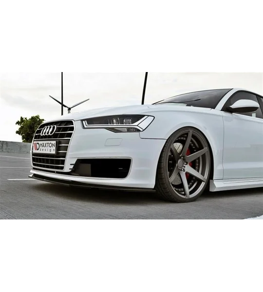 Audi A6 ULTRA C7 Yrs 11-on MAXTON Front Bumper Lip Spoiler Splitter