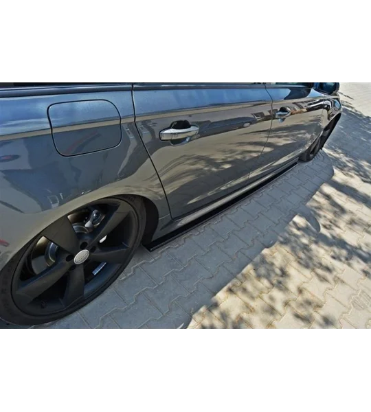 Audi A6 C7 S LIne Yrs 11-on MAXTON Sideskirt Extensions Diffusers Splitters