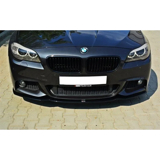 BMW F10 5 Series Yrs 10- , Front Bumper Splitter Diffuser Lip Plastic