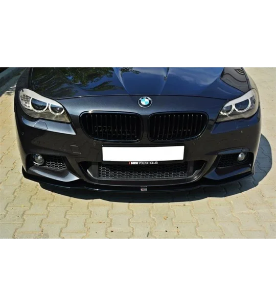 BMW F10 5 Series Yrs 10- , Front Bumper Splitter Diffuser Lip Plastic