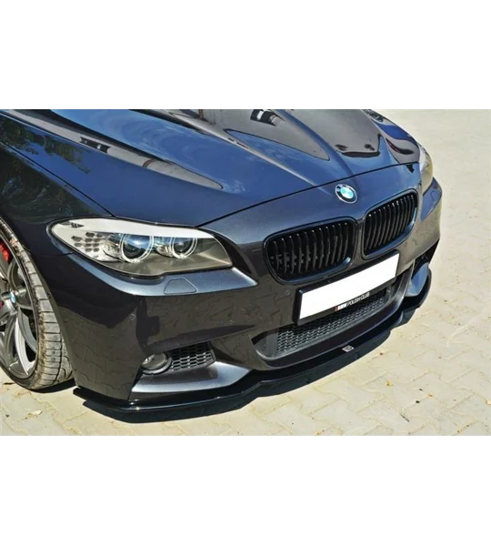 BMW F10 5 Series Yrs 10- , Front Bumper Splitter Diffuser Lip Plastic