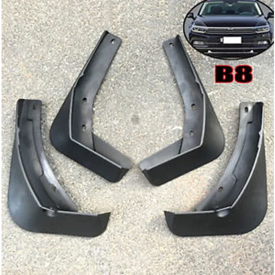 VW Passat B8 Yrs 15 ON 4pc Set Fitted Moulded Mudflaps