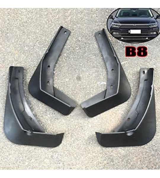 VW Passat B8 Yrs 15 ON 4pc Set Fitted Moulded Mudflaps