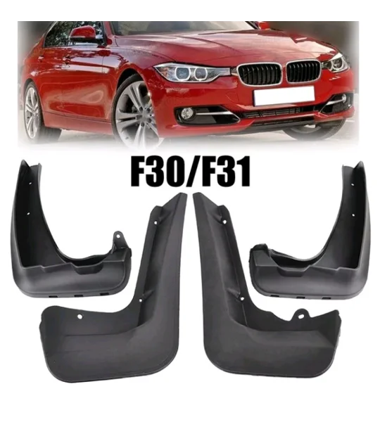 BMW F30 3 Series Yrs 12-18 4pc Set Fitted Moulded Mudflaps
