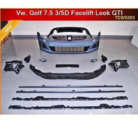 VW Golf Mk 7.5 VII Facelift Yrs 2017- GTI Bodykit , Front Back & Sides Plastic